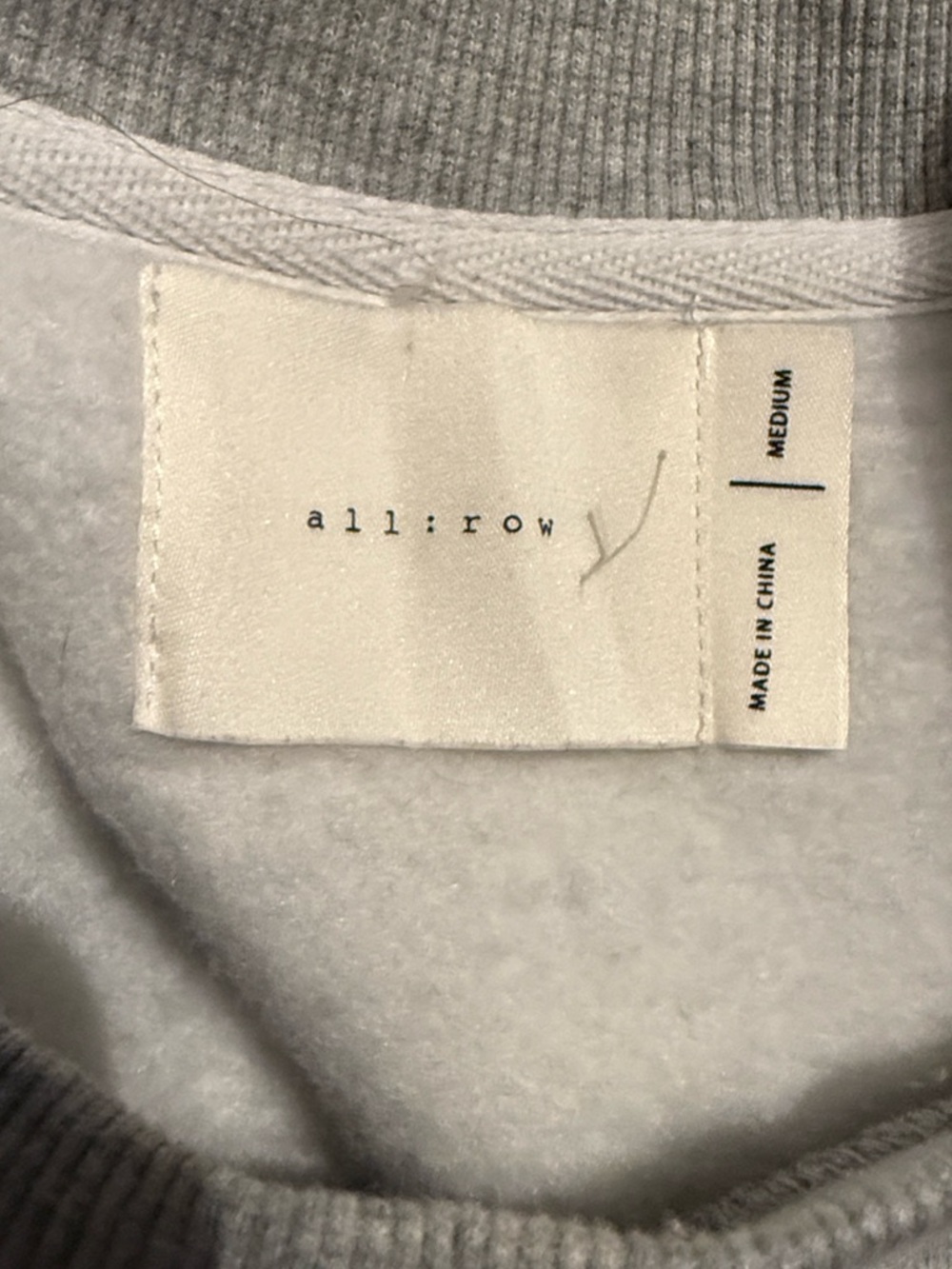 All:Row Simone Crew Neck Sweatshirt M - Picture 9 of 10